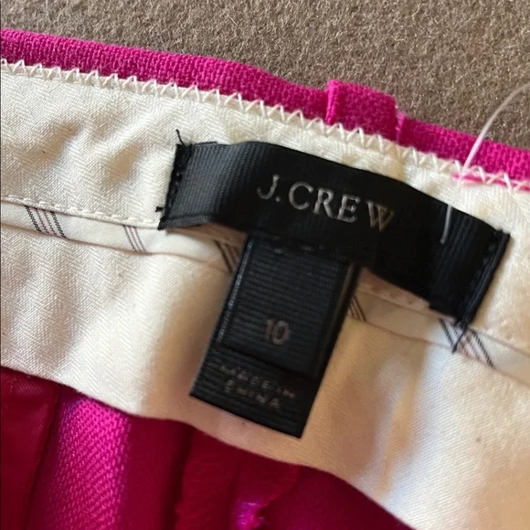 J.Crew NWT Rhodes Italian Wool Pink Trousers- Size 10 - Picture 5 of 14